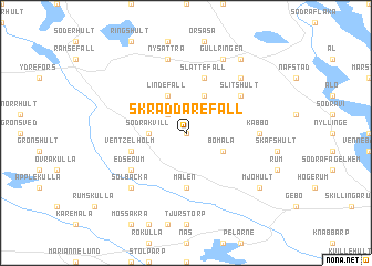 map of Skräddarefall
