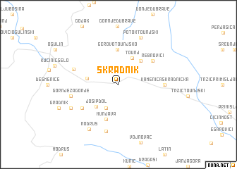 map of Skradnik