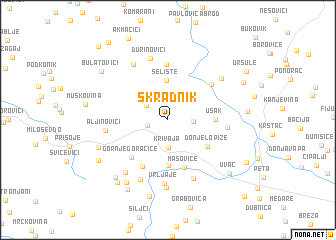 map of Skradnik