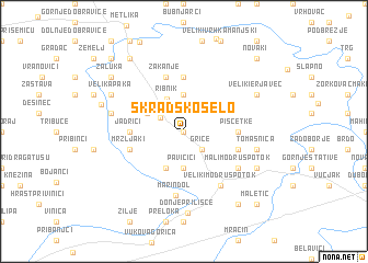 map of Skradsko Selo
