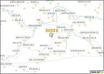 map of Skrad