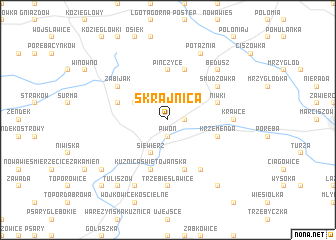 map of Skrajnica