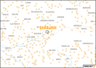 map of Skrajnik