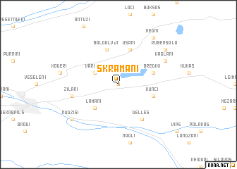 map of Skramāni