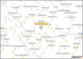 map of Skrapež