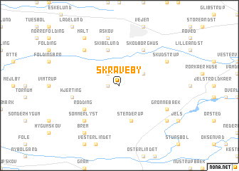 map of Skrave By