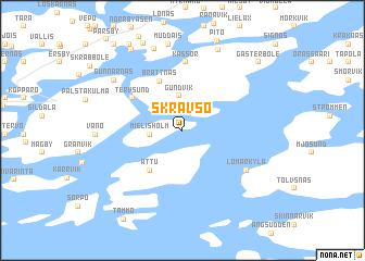 map of Skravsö
