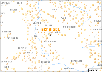 map of Škrbidol