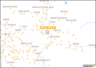 map of Skrbuša