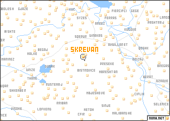 map of Skrevan