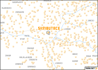 map of Škributače