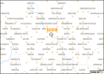 map of Skřib