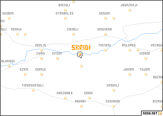 map of Skrīdi