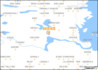 map of Skrika