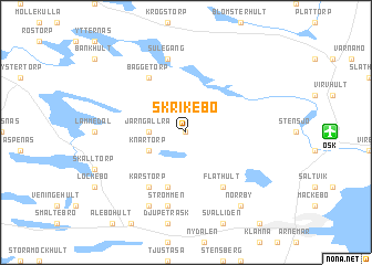 map of Skrikebo