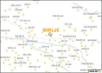 map of Skrilje