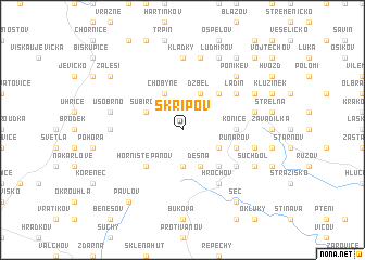 map of Skřípov