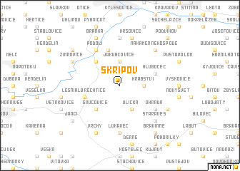 map of Skřipov