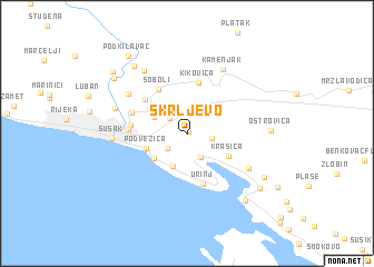 map of Škrljevo