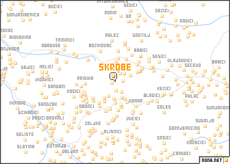 map of Skrobe