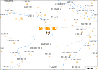 map of Skrobnica