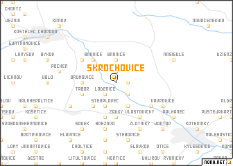 map of Skrochovice