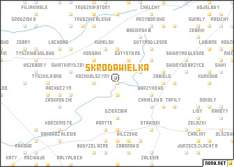 map of Skroda Wielka