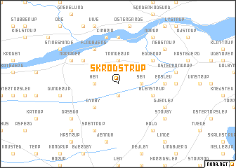 map of Skrødstrup