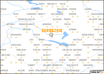 map of Skrodzkie