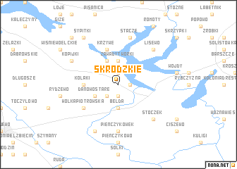 map of Skrodzkie