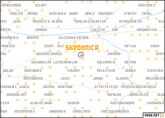 map of Skromnica