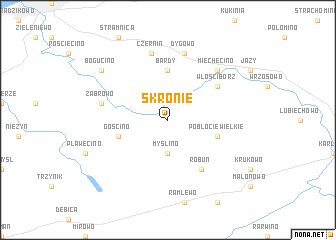 map of Skronie