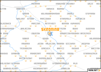 map of Skronina