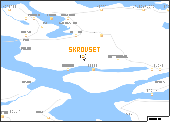 map of Skrøvset