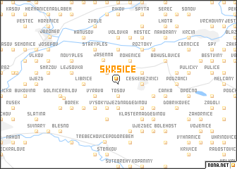 map of Skršice