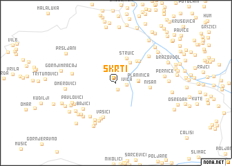 map of Skrti