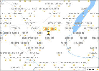 map of Skruda