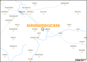map of Skrundeniekuciems