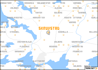 map of Skruvstad