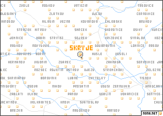 map of Skryje