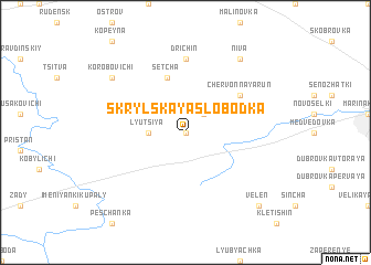 map of Skrylʼskaya Slobodka