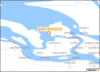 map of Skrypskaya