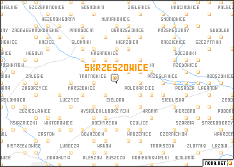 map of Skrzeszowice