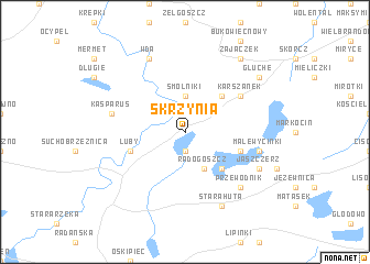 map of Skrzynia