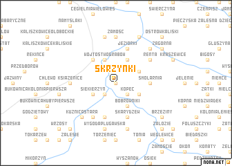 map of Skrzynki