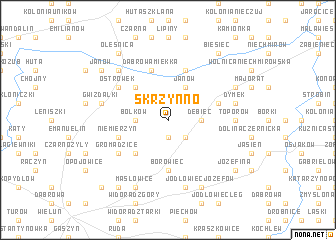 map of Skrzynno