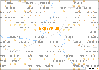 map of Skrzypiow