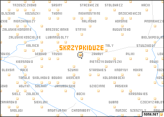 map of Skrzypki Duże