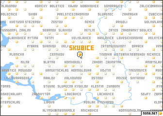 map of Skubice