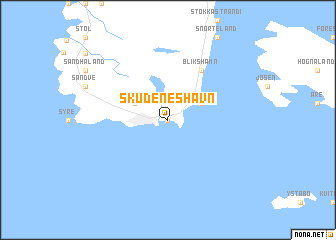 map of Skudeneshavn